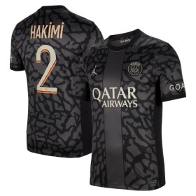 Fotbalové dres Paris Saint-Germain Hakimi 2 Alternativní 2023-24 Krátký Rukáv